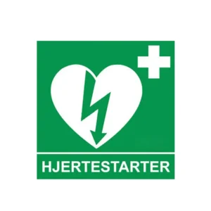 Skilt til hjertestarter